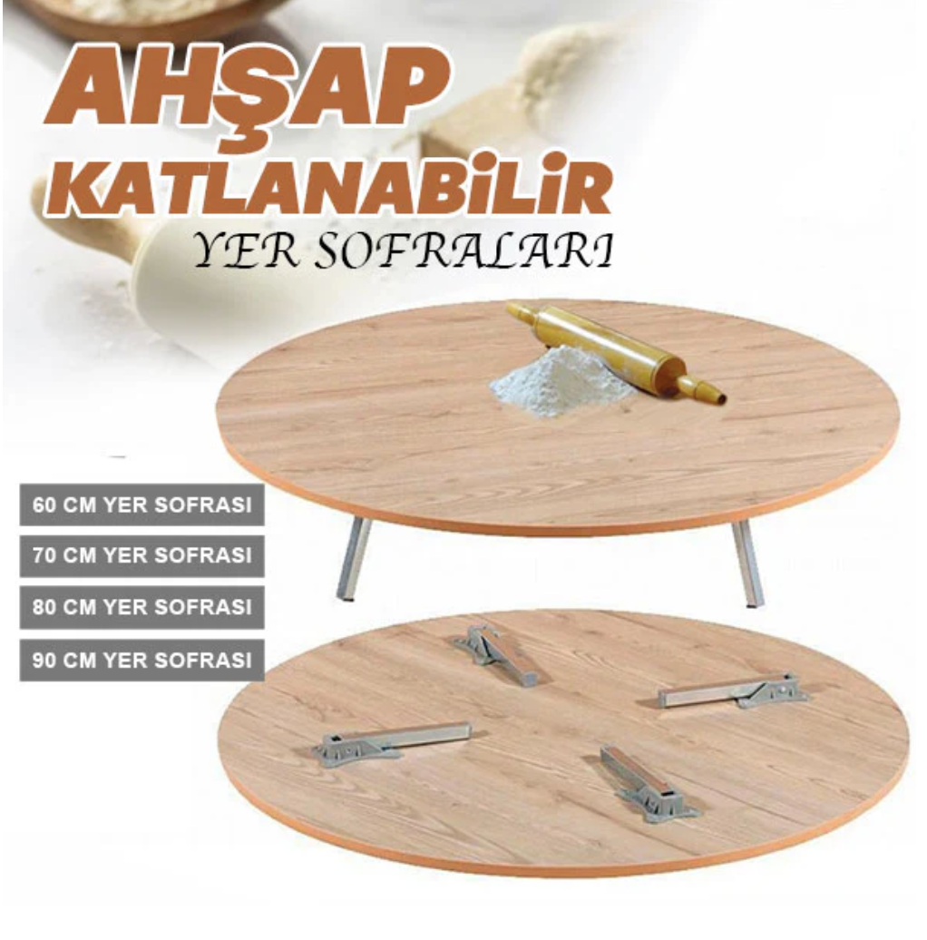 Katlanır Yer Sofrası 70 cm